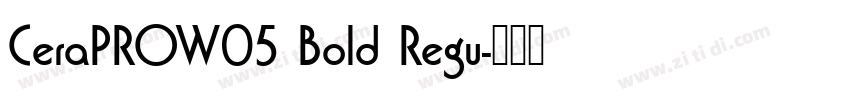 CeraPROW05 Bold Regu字体转换